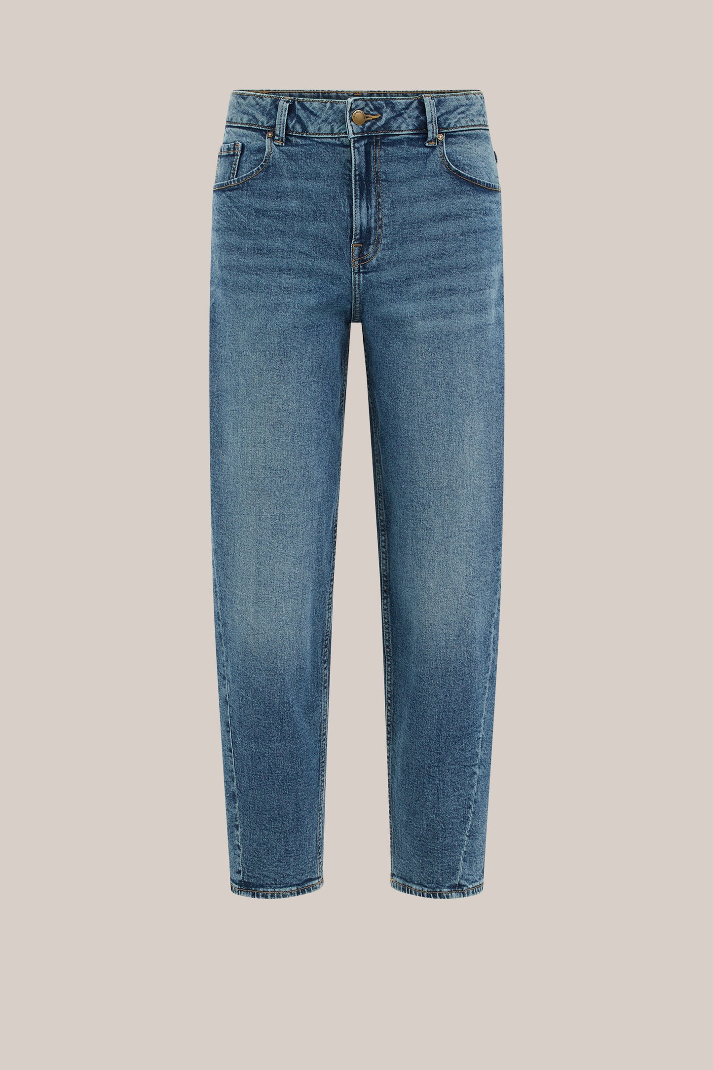 Jeans taille moyenne coupe fuselée